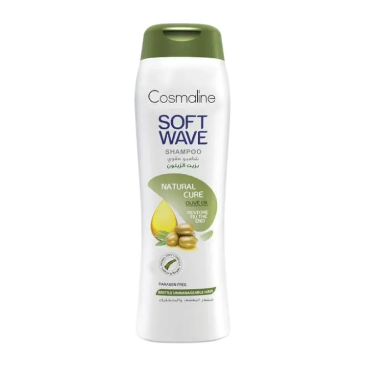 Cosmaline Soft Wave Shampoo for Brittle & Unmanageable Hair with Olive Oil - 400ml