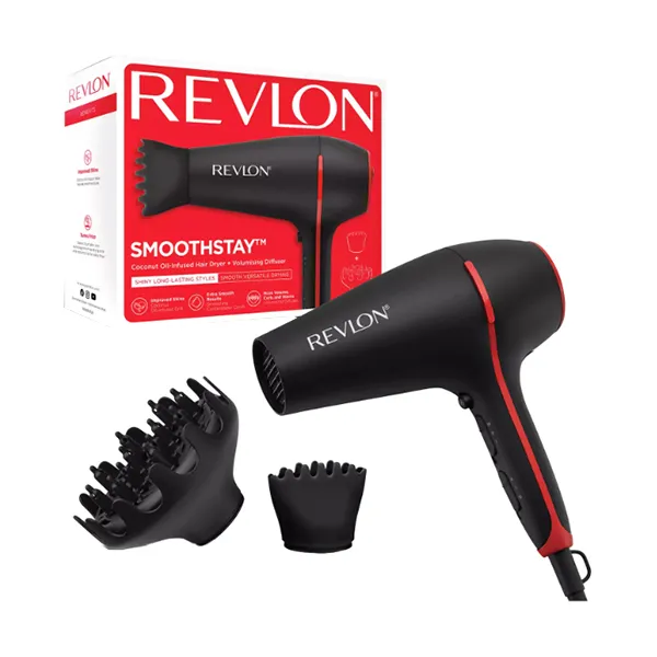 Revlon Smoothstay Coconut Oil Hair Dryer With Diffuser