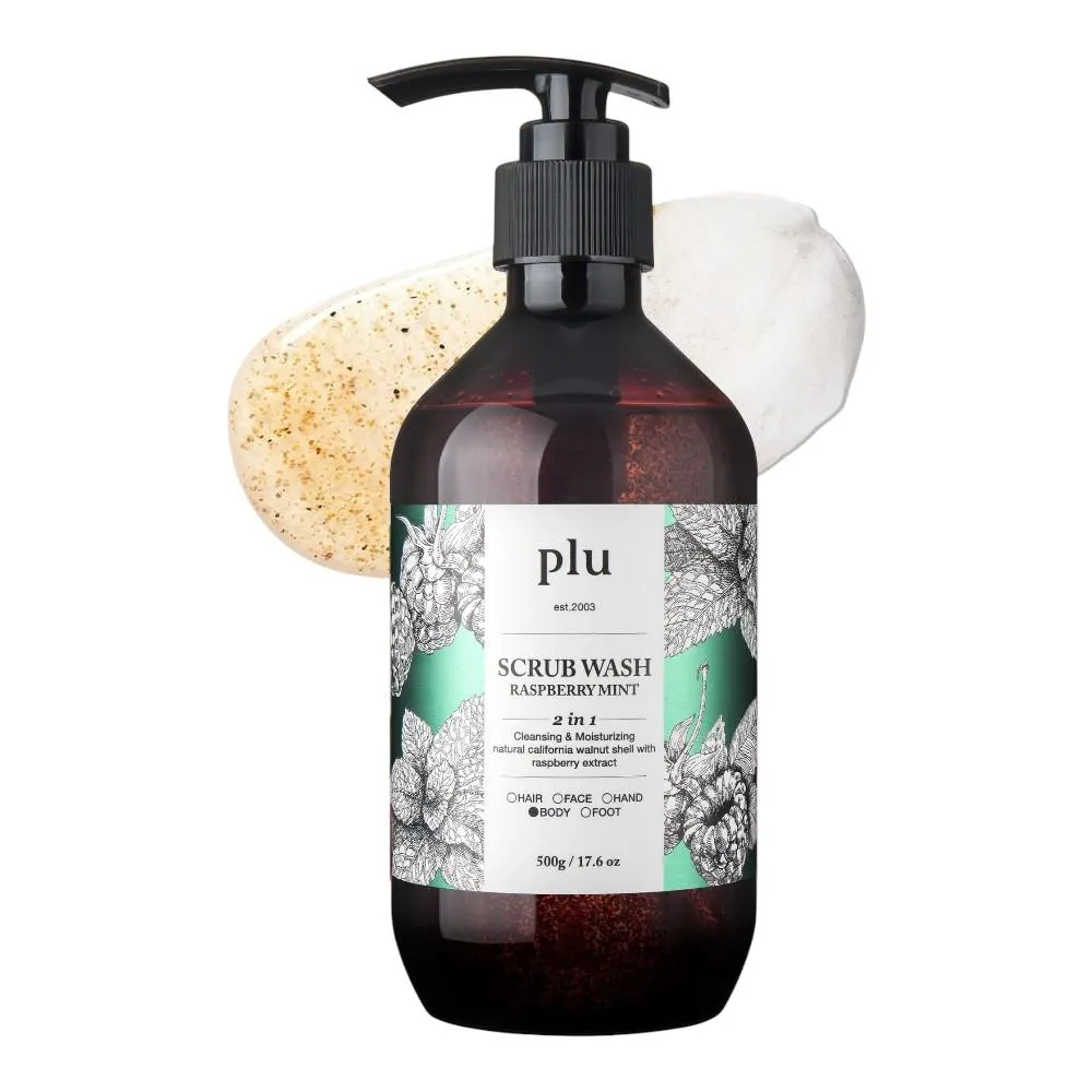 Plu Scrub Wash Raspberry Mint - 500g