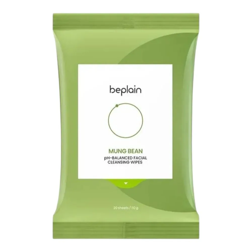 BEPLAIN Mung Bean pH-Balanced Cleansing Wipes - 20p