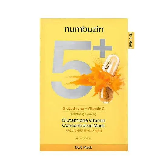 Numbuzin No.5+ Glutathione Vitamin Concentrated Mask